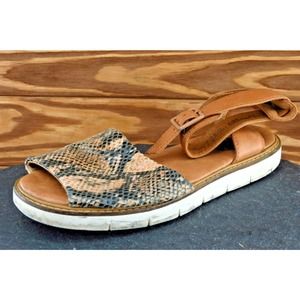 Clarks Size‎ 5.5 M Brown Ankle Strap Leather Women Sandal Shoes 26108668